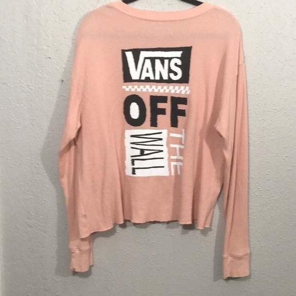 VANS STAND DOWN L/S PEACH THERMAL TOP - Picture 2 of 9